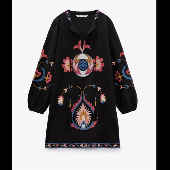 NWT Zara embroidered dress 👗 💕 - Picture 7 of 13